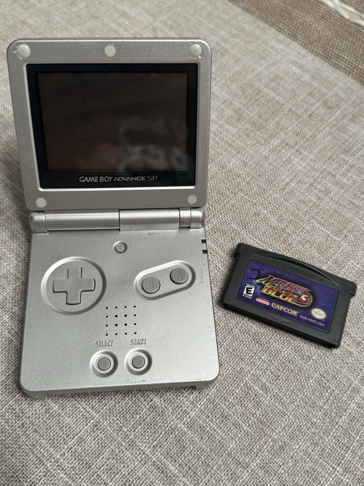 Game Boy Advance SP AGS-001 No Charger – With Game MEGAMAN BATTLE NETWORK 3 BLUE