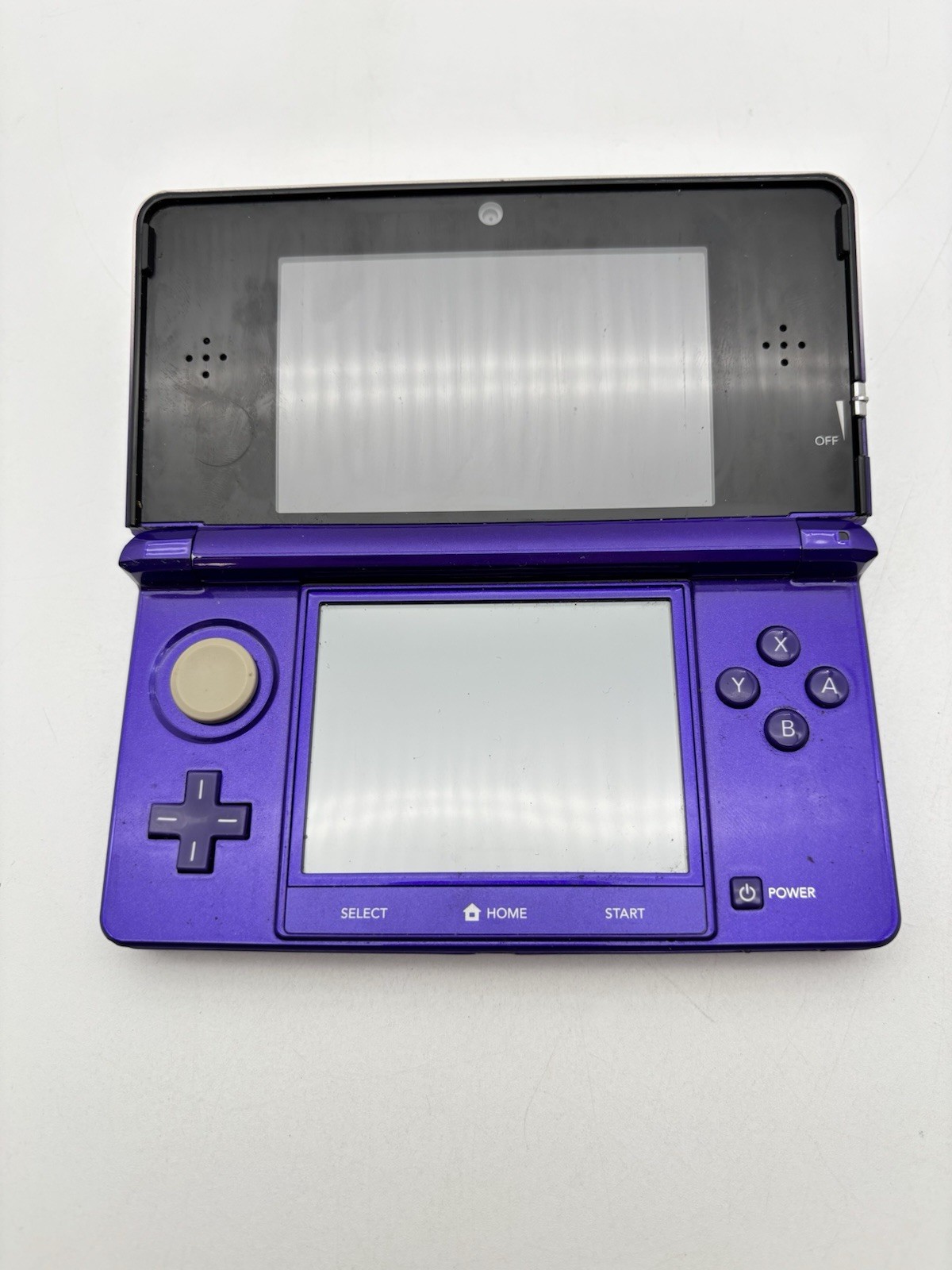 Nintendo 3DS Midnight Purple Handheld Console System Charger Tested & Working