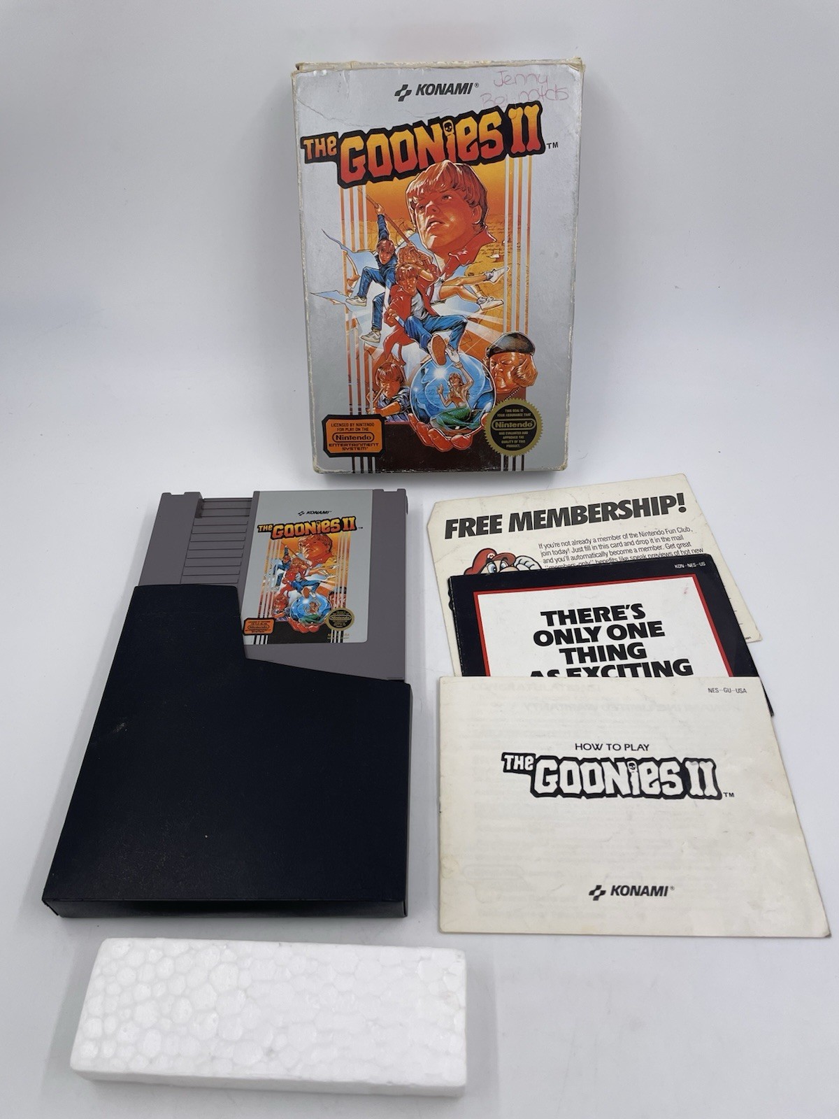 The Goonies II (1987) NES Nintendo Game CIB Complete In Box