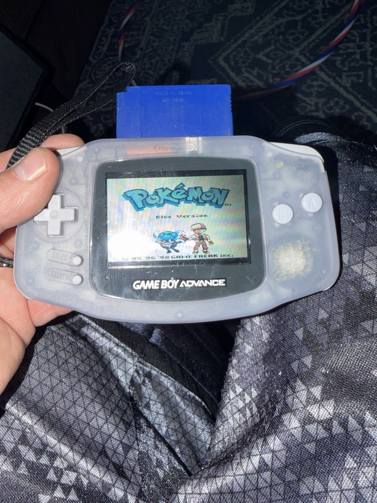 Nintendo Game Boy Advance Console System – Clear Glacier-WORKS PERFECT 👌 🔥❤️🔥