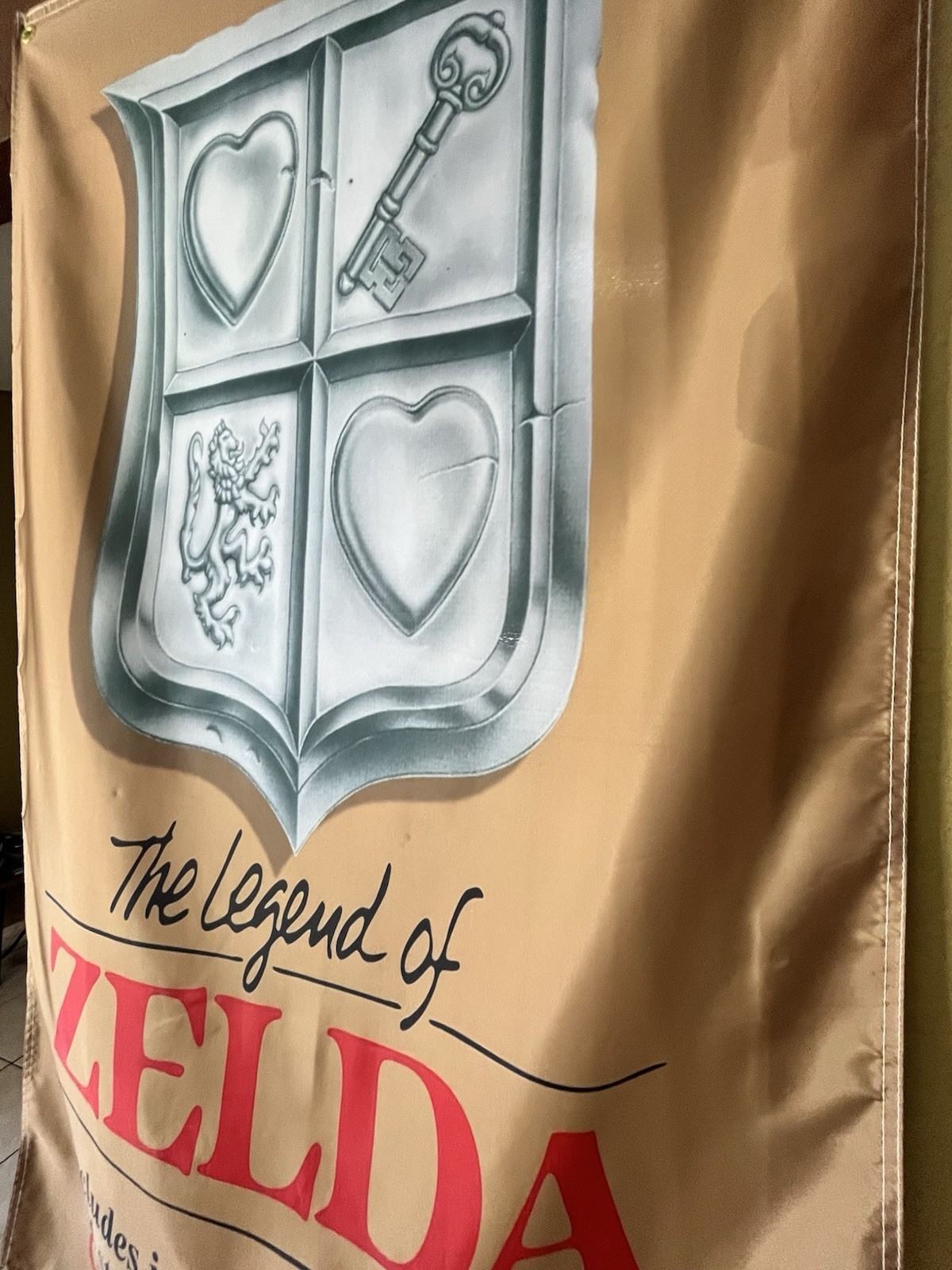 Legend of Zelda 5ft Flag Nintendo Entertainment System NES 1989 Banner Poster