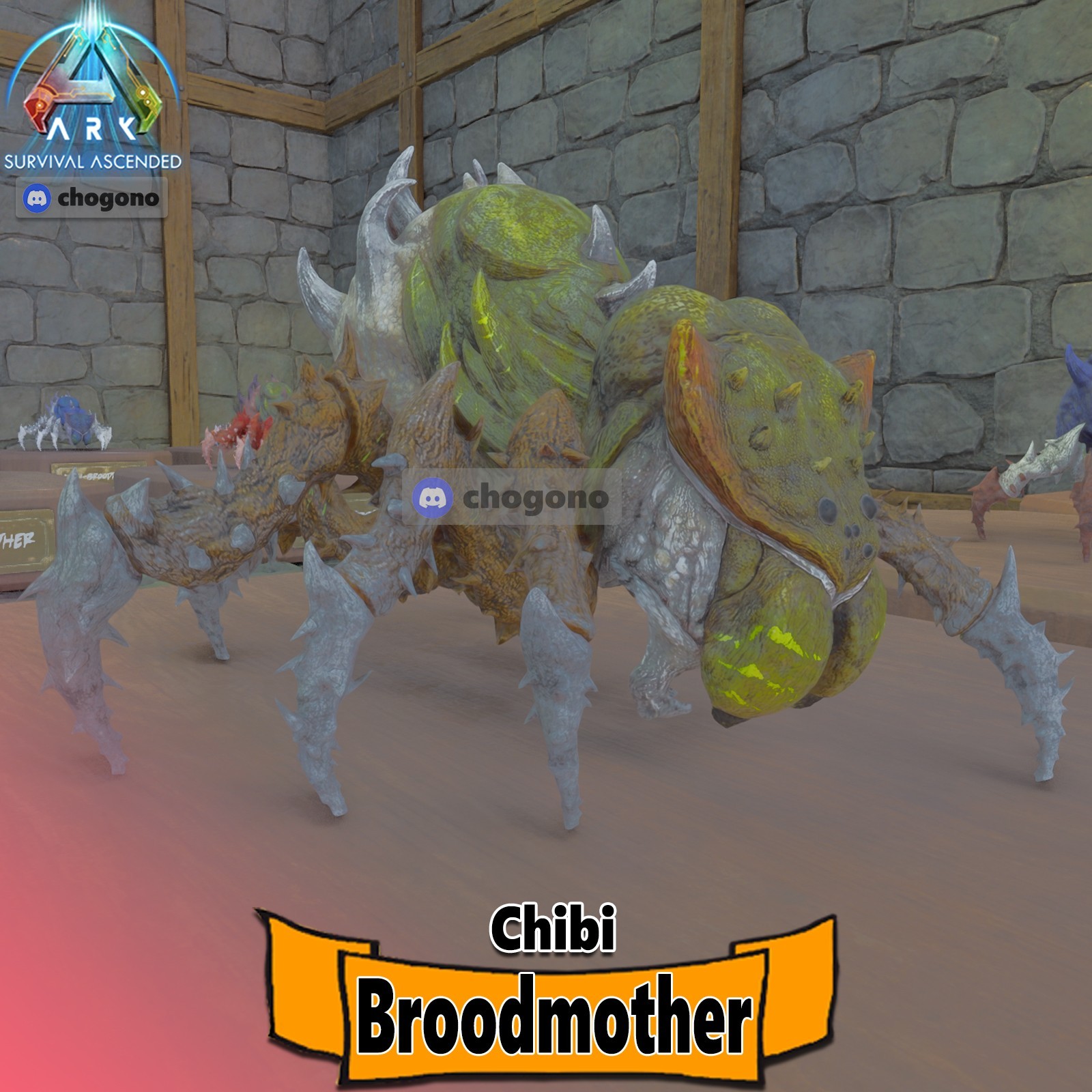 Ark Survival Ascended RARE PVE CHIBI BROODMOTHER