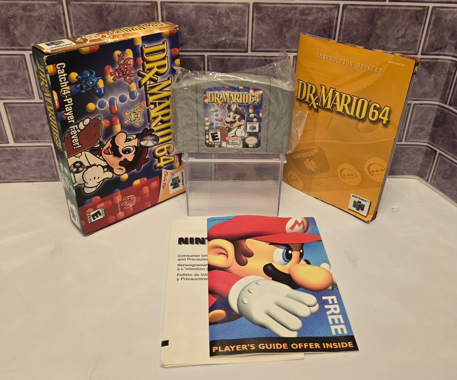 Nintendo N64 Dr. Mario 64 CIB Authentic *Tested & Works*