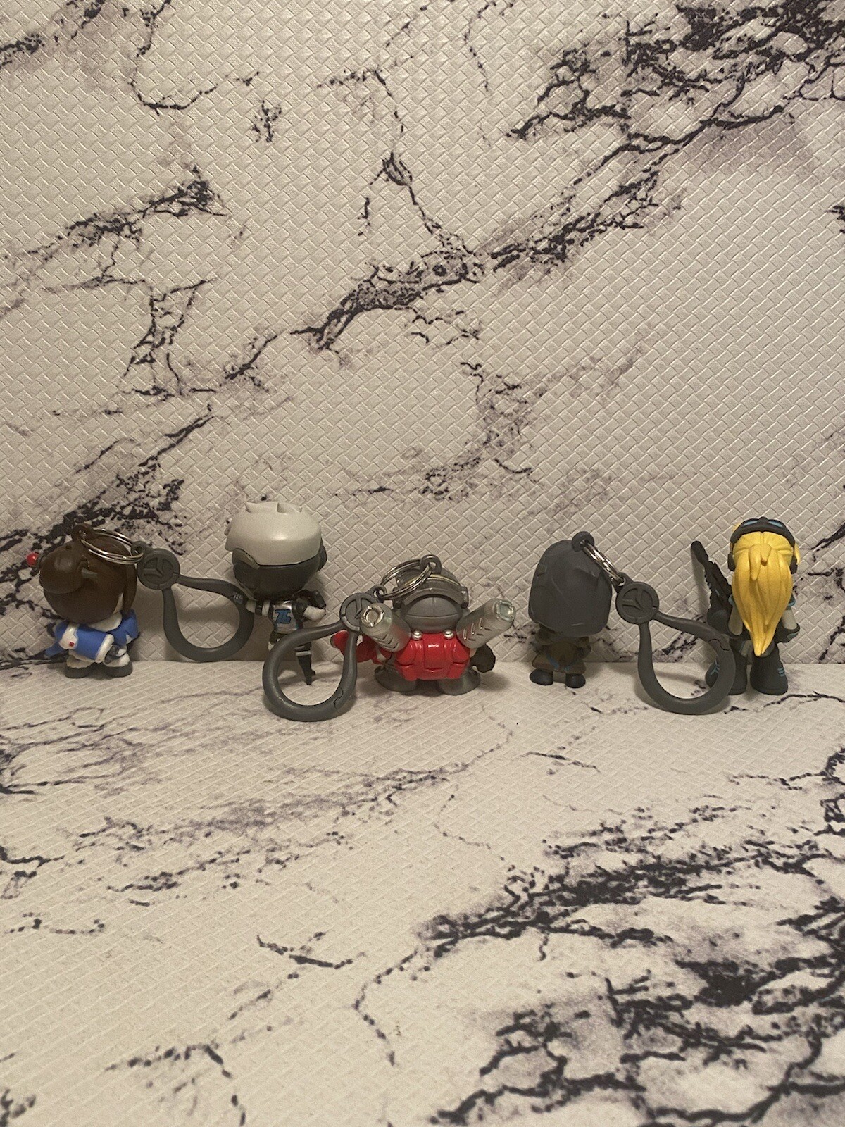Overwatch Backpack Hanger Clip Keychain Figures Blizzard Lot Of 3 + 2 Funko