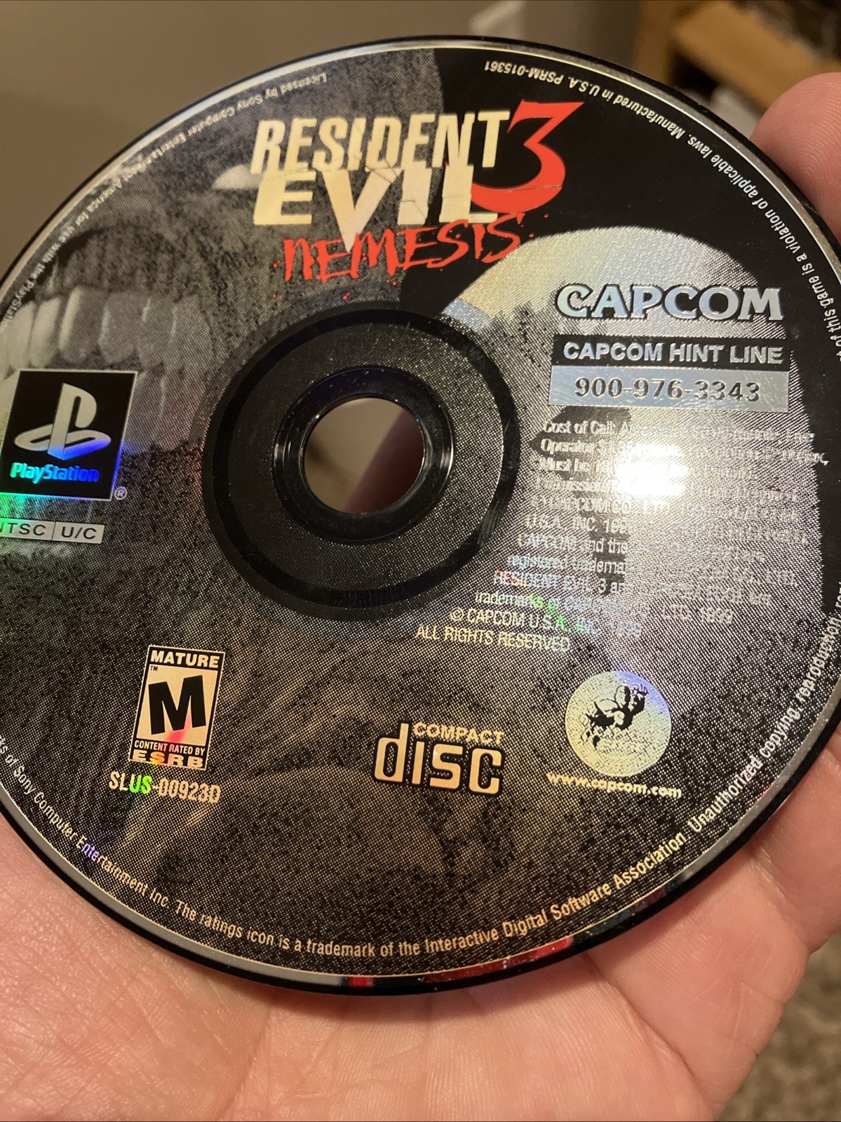Resident Evil 3: Nemesis PS1 CIB w/ Dino Crisis Demo Manual & Reg Card Tested