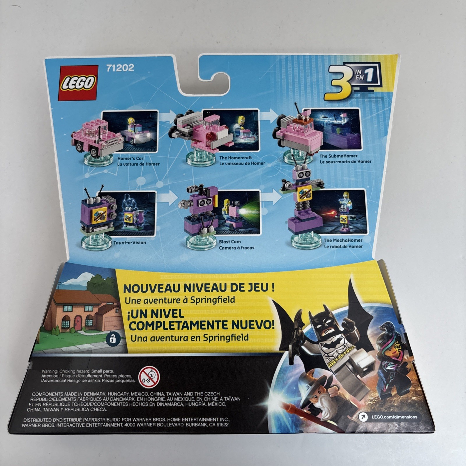 LEGO Dimensions The Simpsons Homer 71202, Bart 71211, Krusty 71227 NEW Sealed