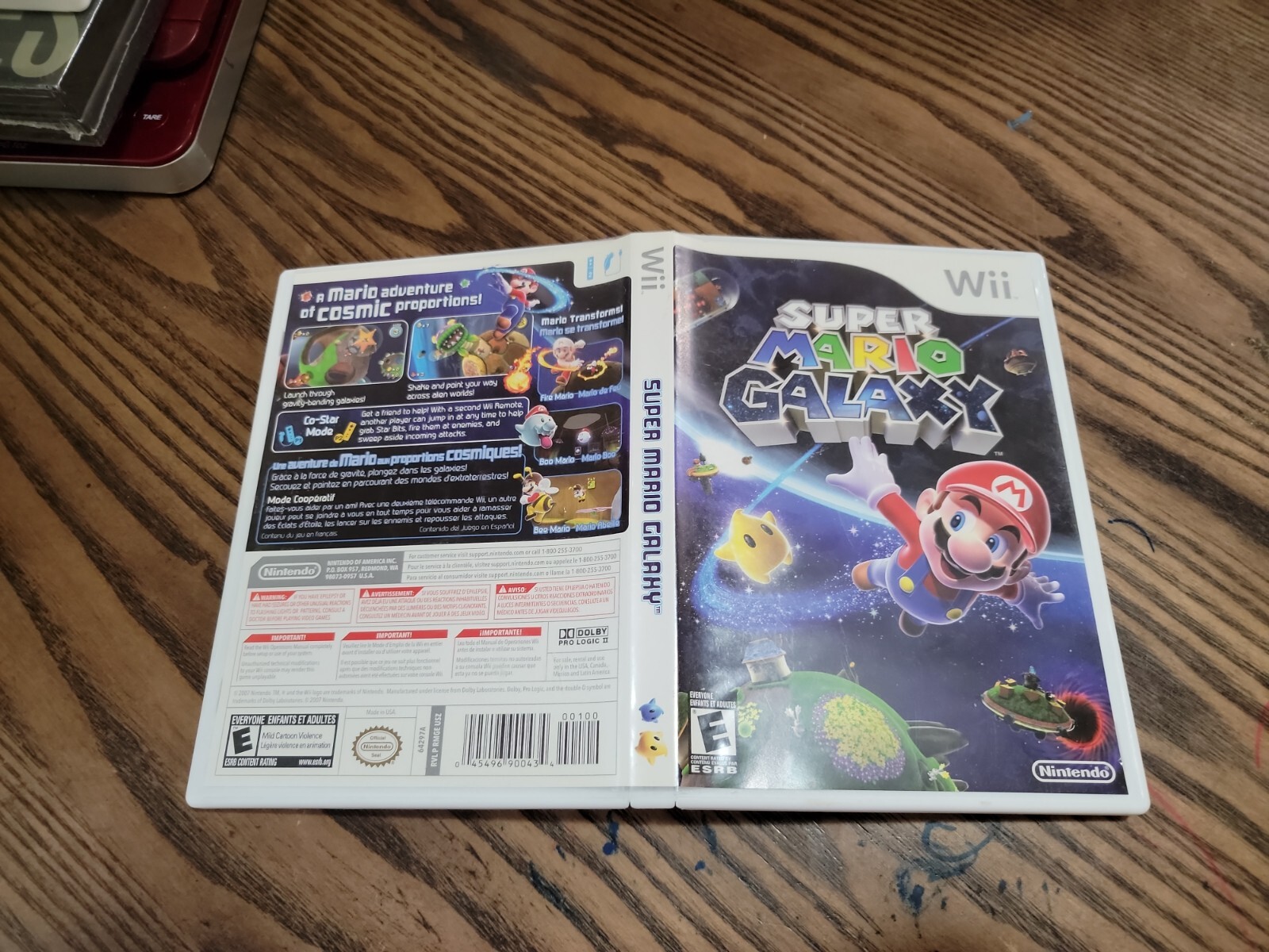 Super Mario Galaxy (Nintendo Wii, 2007) CIB. ACCEPTABLE CONDITION. FREE SHIPPING