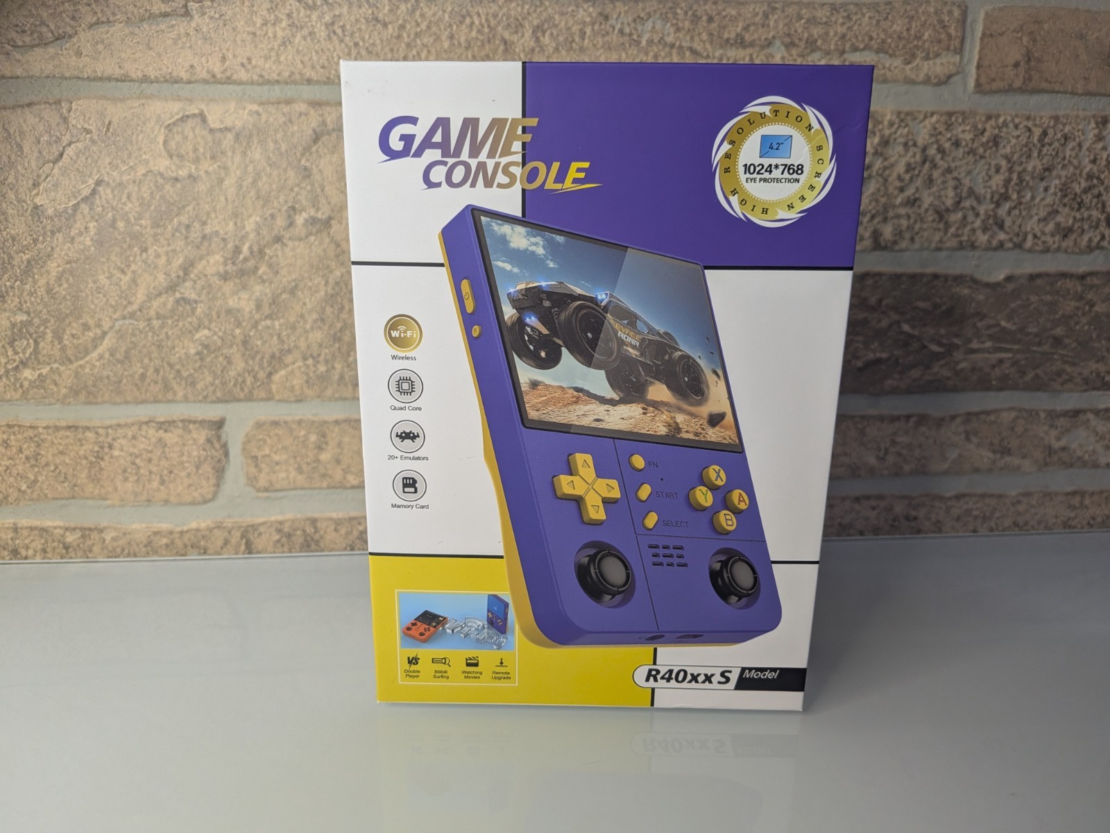 128gb Maxpro R40XX Retro Handheld Video Game Console 4.2″ HD IPS, Linux, 4000mAh
