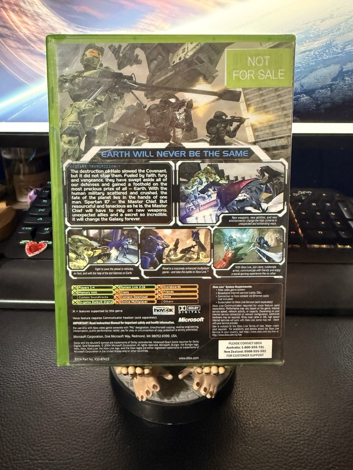 Microsoft Halo 2 Xbox Shooter Game PAL Multiplayer Online 2004 MA15+