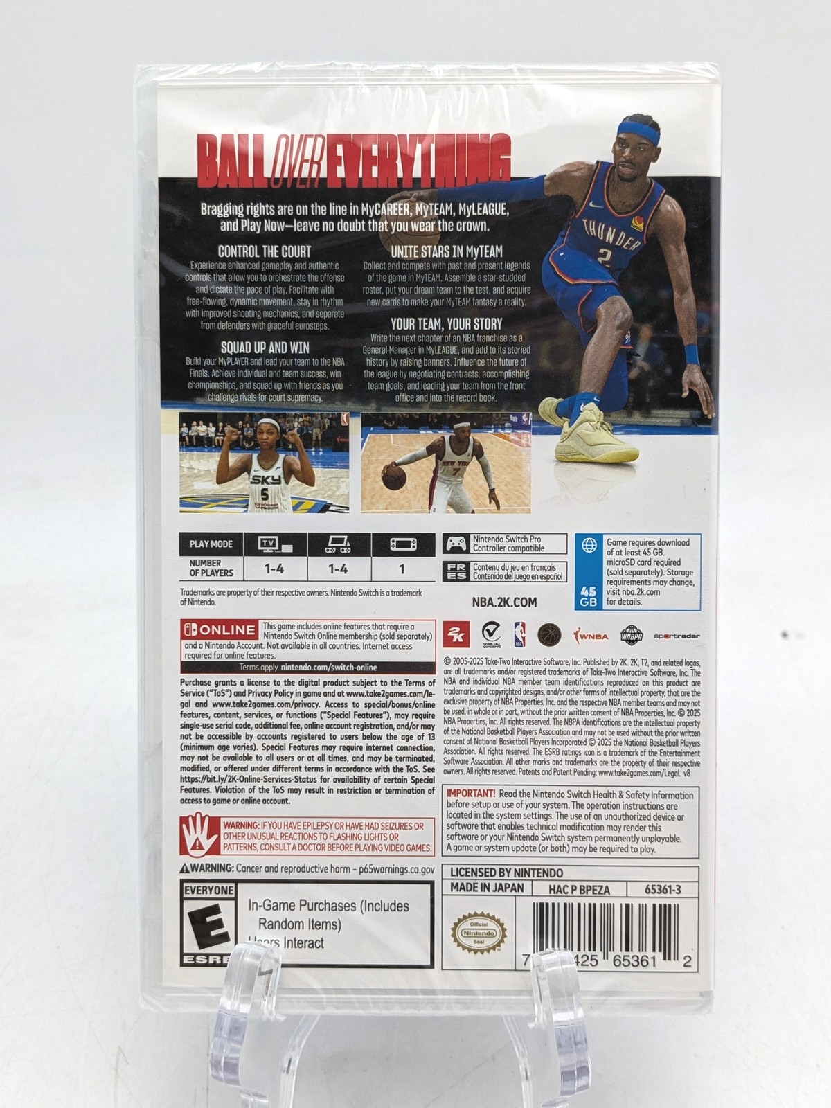 NBA 2K26 Basketball Video Game For Nintendo Switch | Rated-E | Lot of 5