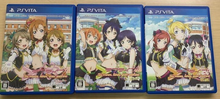 PS Vita Love Live School Idol Paradise Vol.1-3 game set Japan PSV