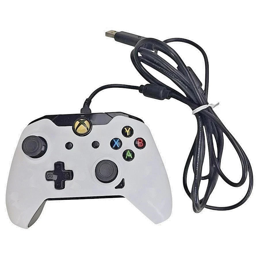 PDP Wired Controller Gamepad White USB For Microsoft Xbox One 048-082 Console