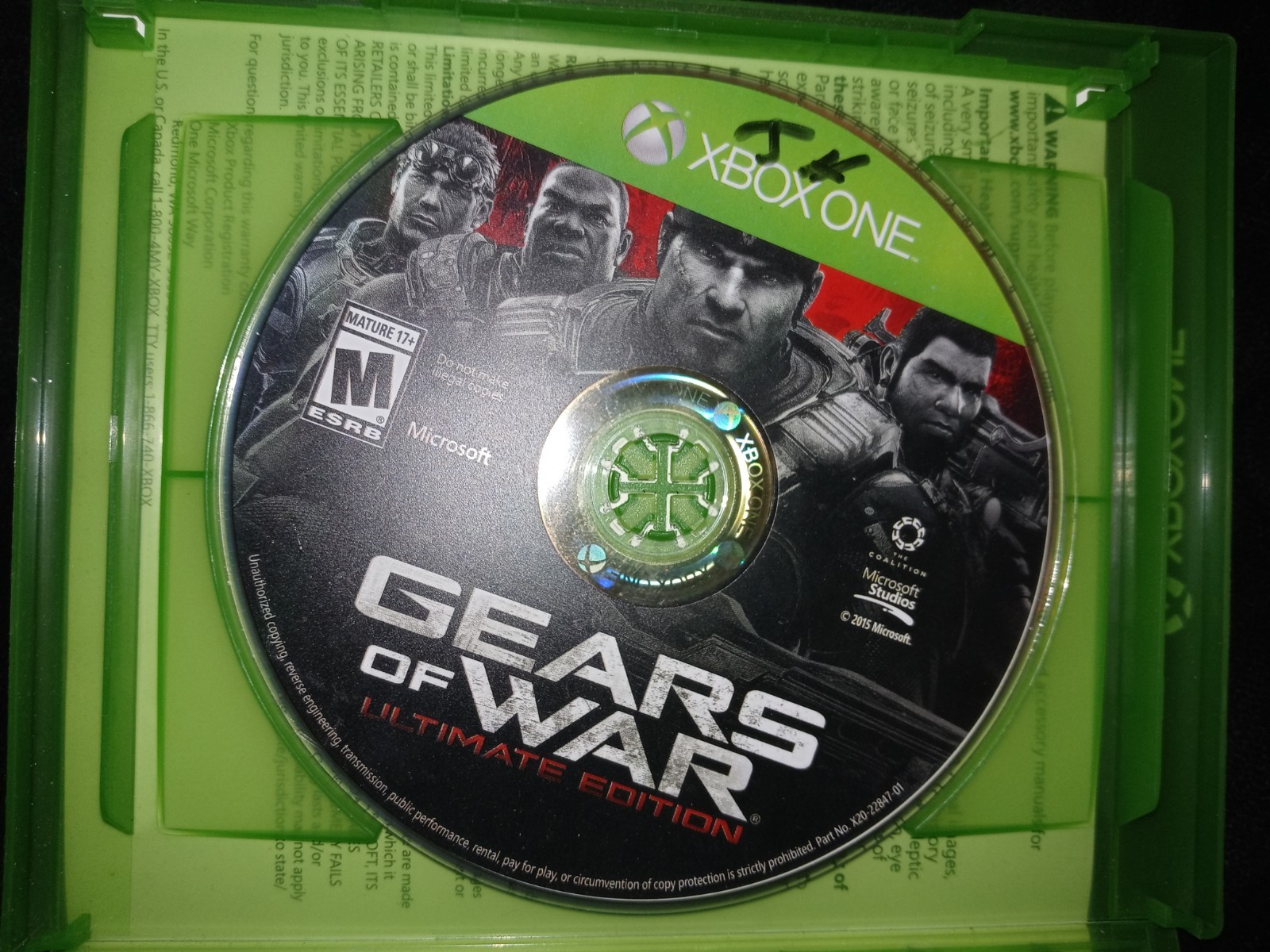 Microsoft Gears of War: Ultimate Edition Xbox One 2015 M NTSC-U/C MP Case