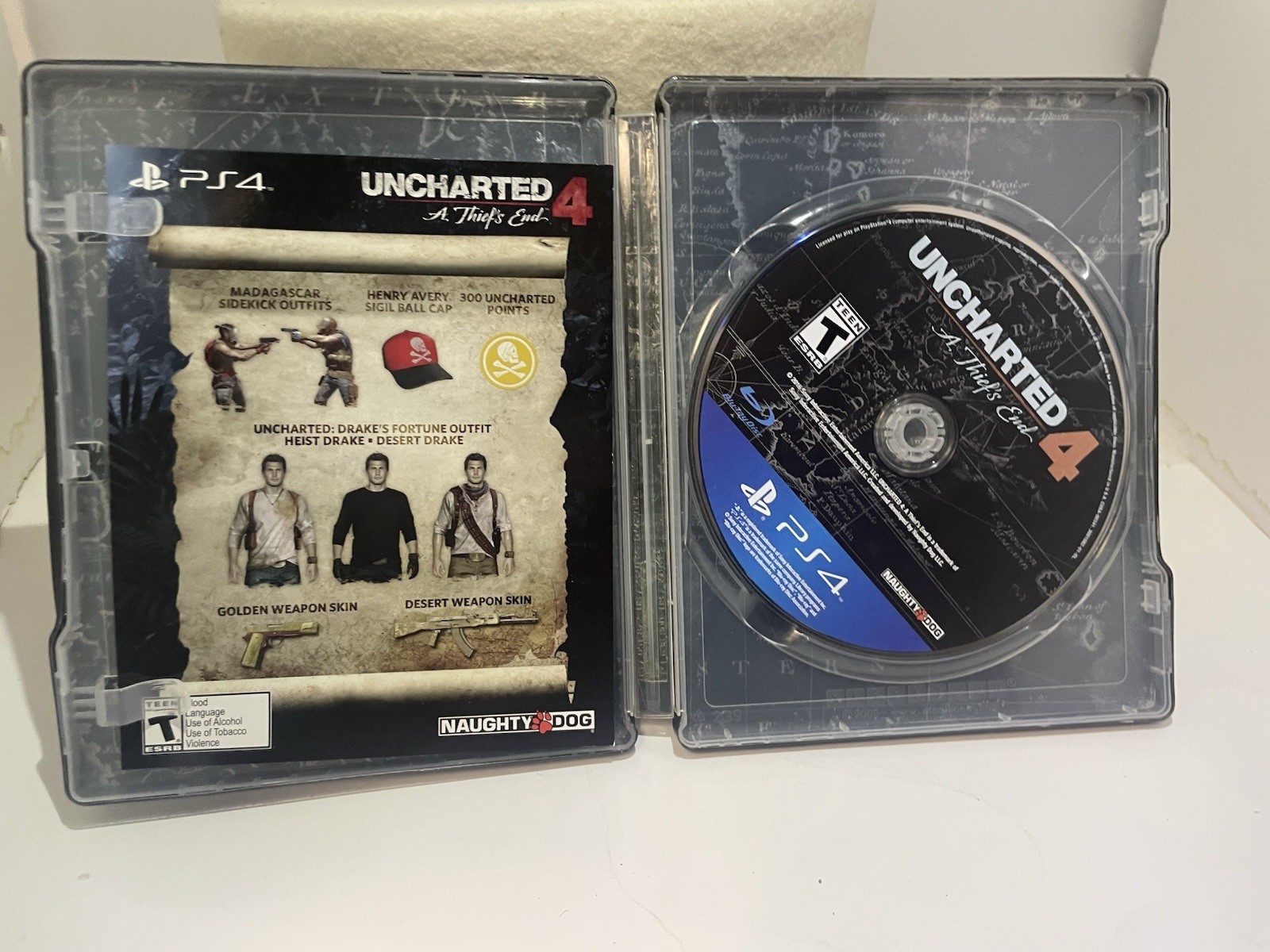 uncharted 4 ps4 steelbook