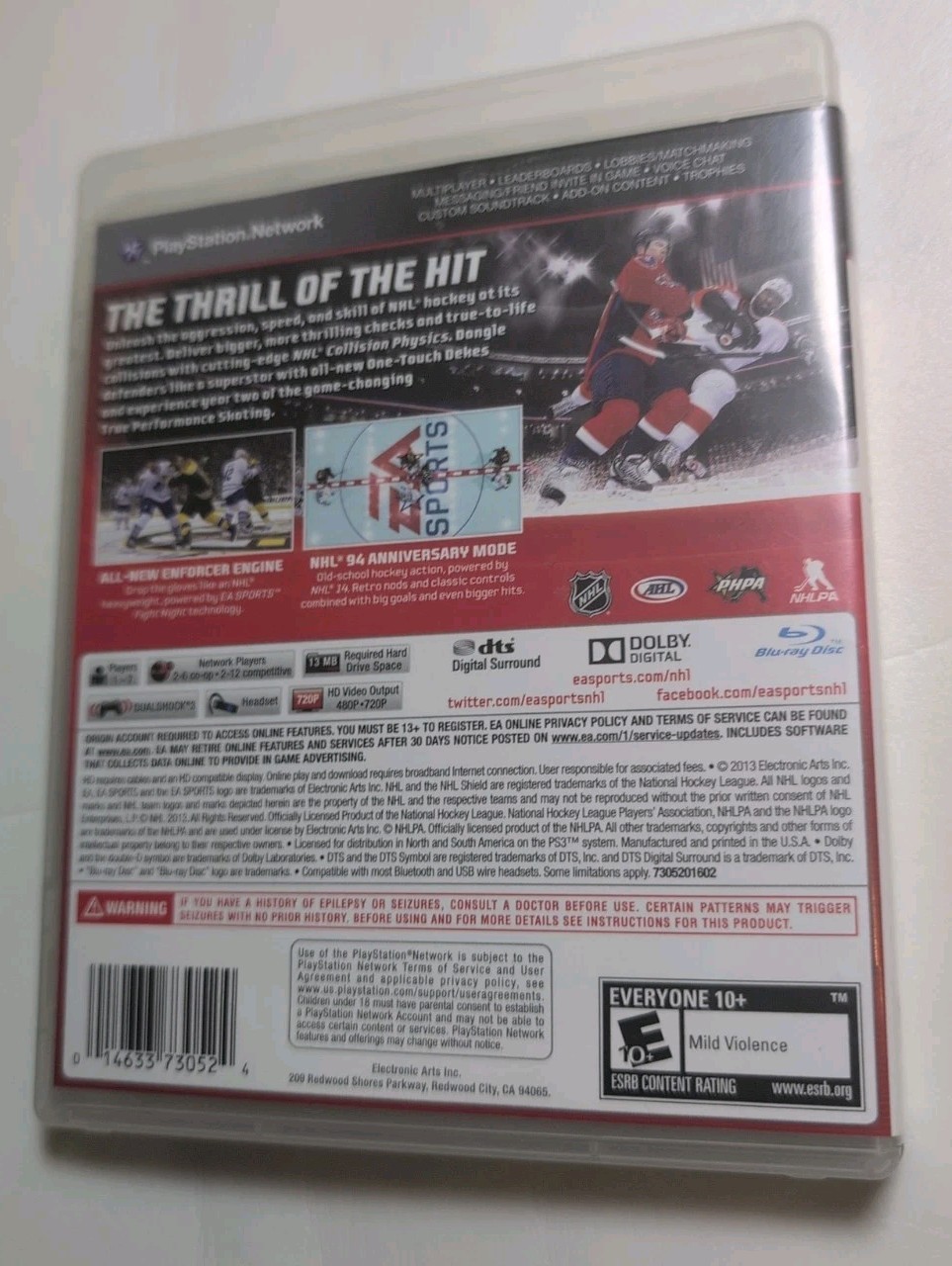 PS3 Playstation 3 EA Sports NHL 14 CIB