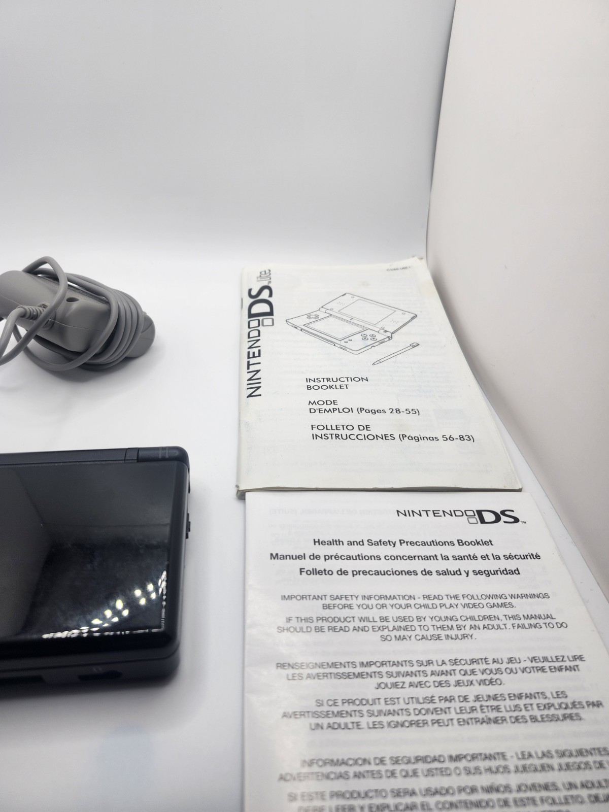Nintendo DS Lite Console USG-001 with charger – Onyx Black