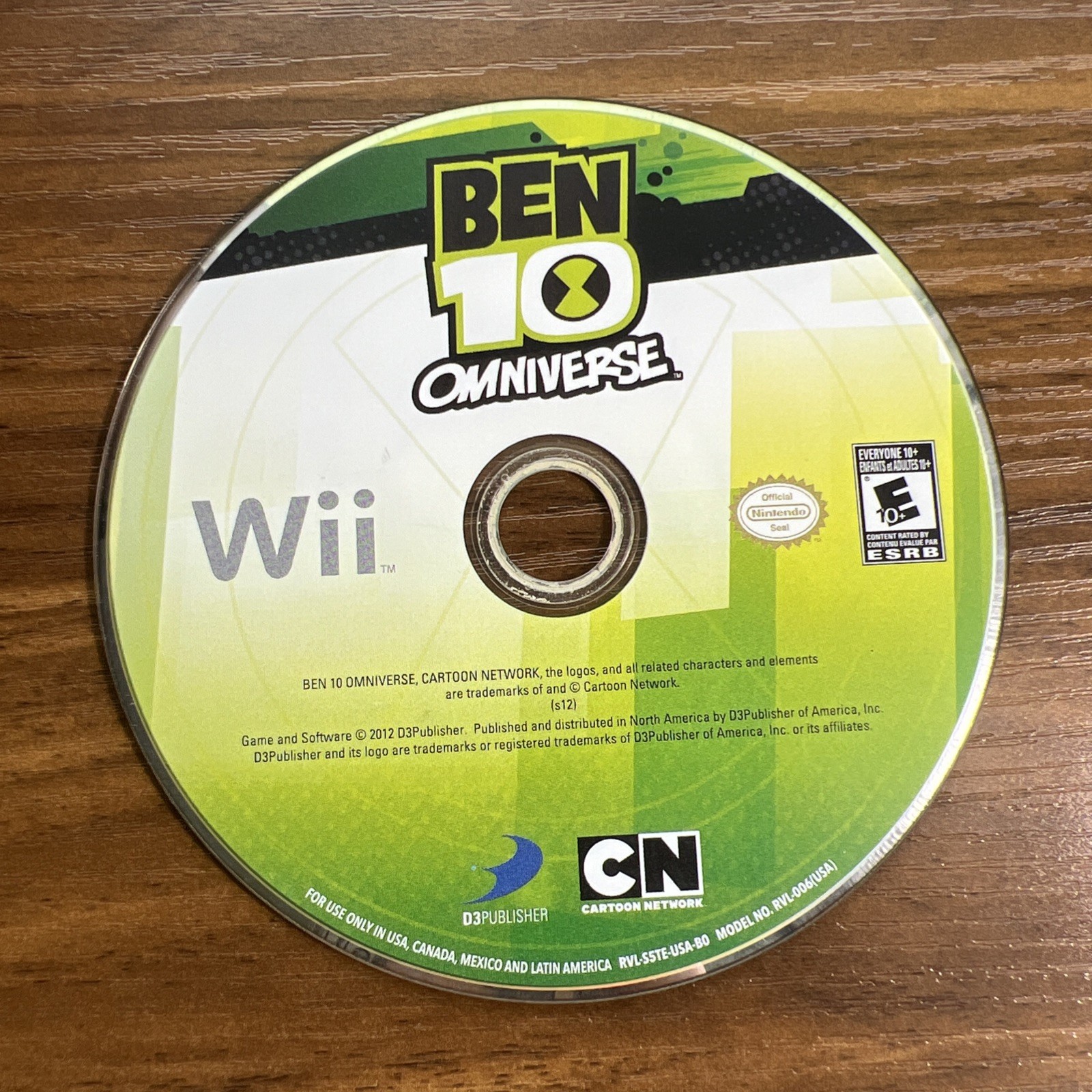 Ben 10: Omniverse (Nintendo Wii, 2012) Disc and Plastic Case Excellent
