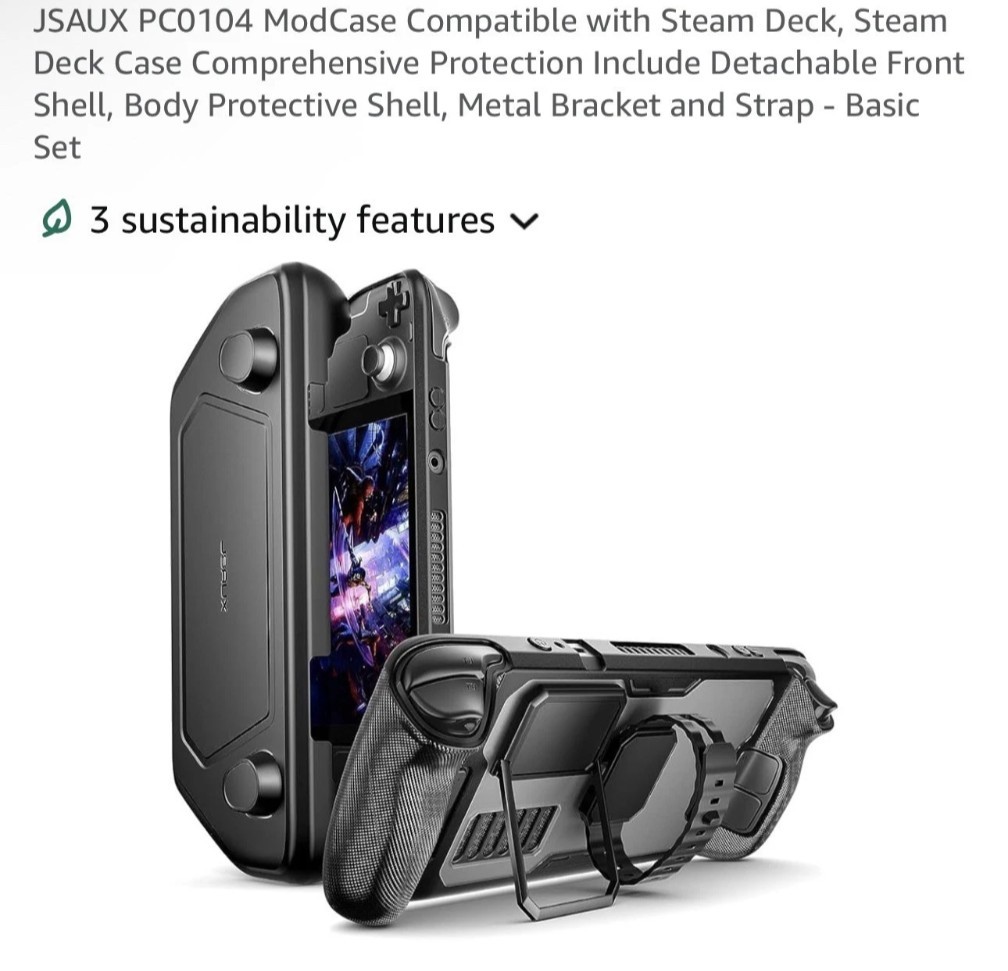 JSAUX ModCase for Steam Deck Protective Case Basic Set PC0104 Modular Shell