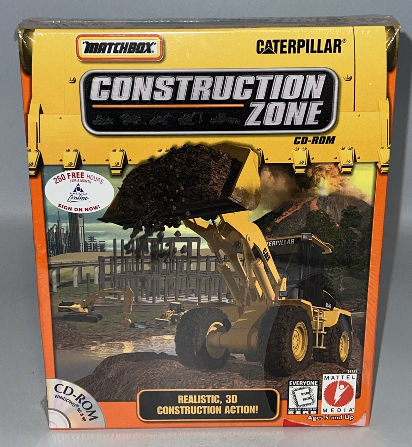 Matchbox Caterpillar Conduction Zone Windows 98 Big Box PC