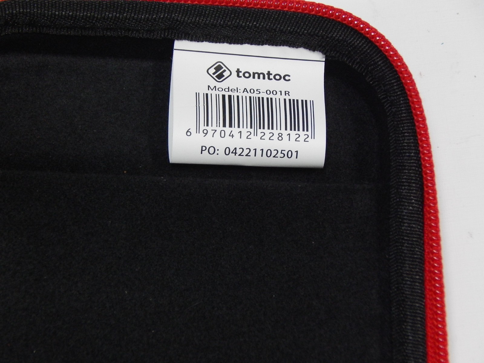Tomtoc Red Padded Canvas Carrying Case for Nintendo Switch Console