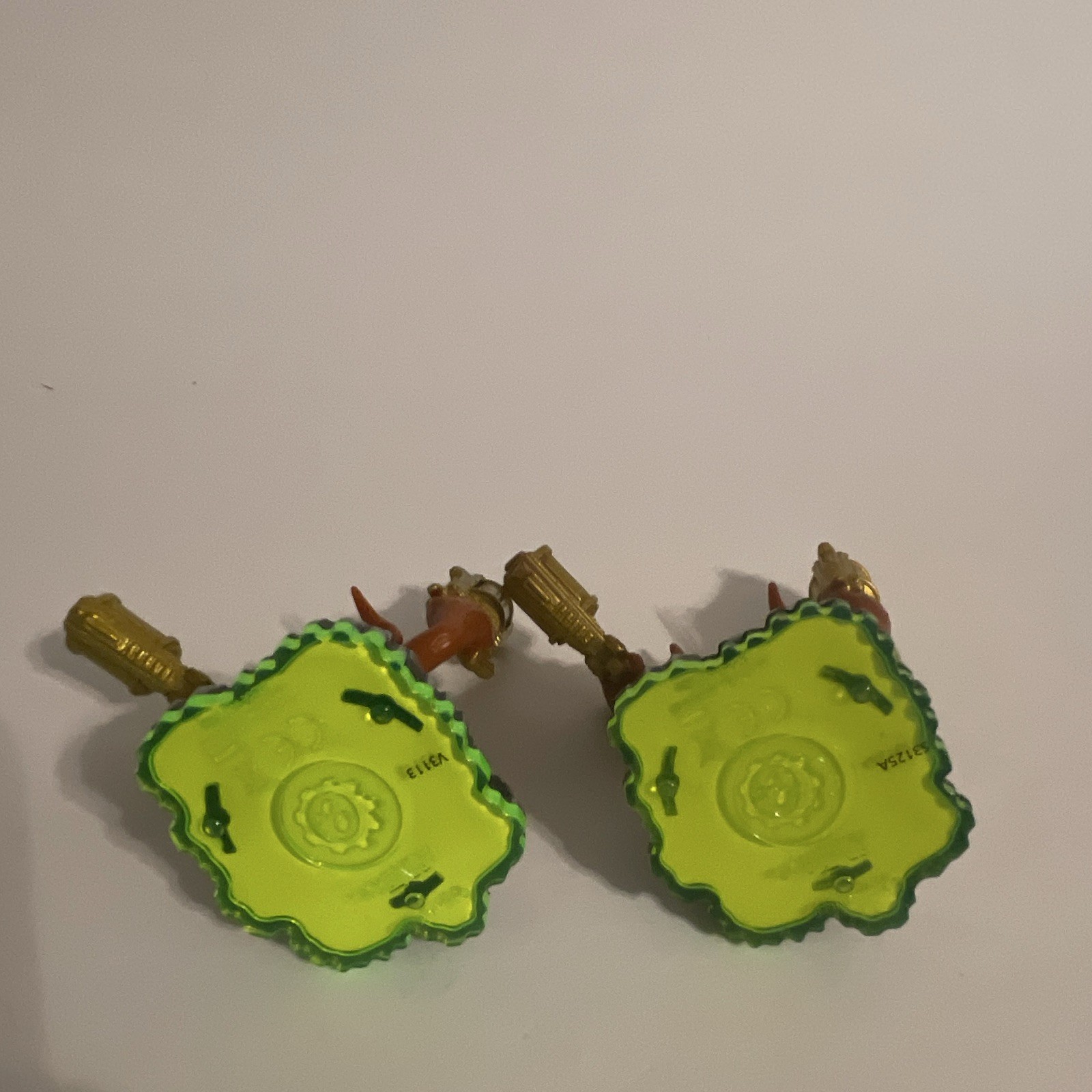 Skylanders Trigger Happy Character Figure Lot of 2 on Bases 2011 MPN E11A