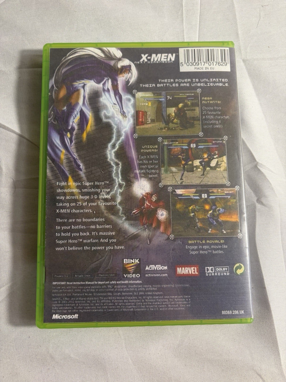 X-Men: Next Dimension (Microsoft Xbox, 2002) CIB Complete With Manual Tested!