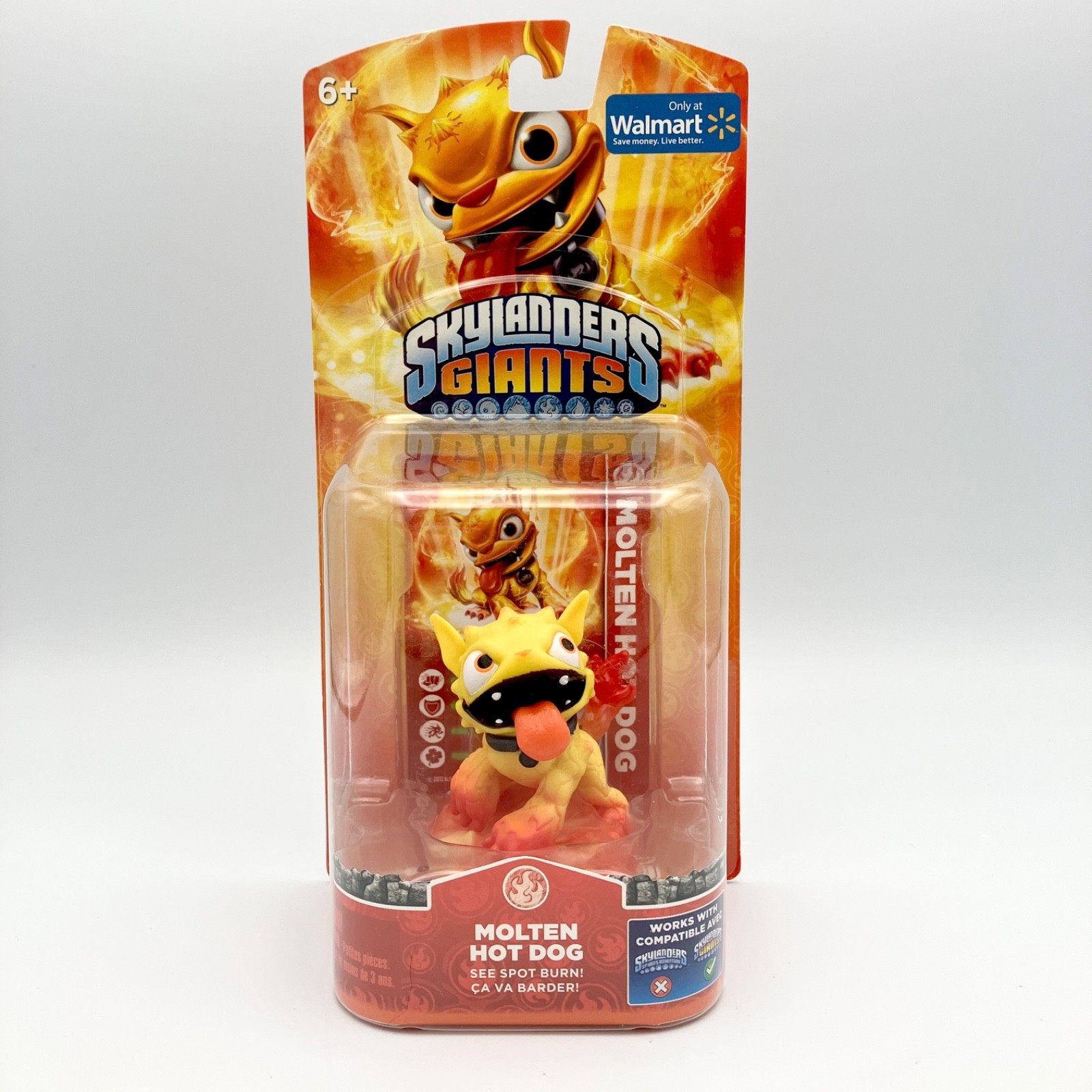 Skylanders Giants Molten Hot Dog Figure Walmart Exclusive Variant NIB NEW SEALED