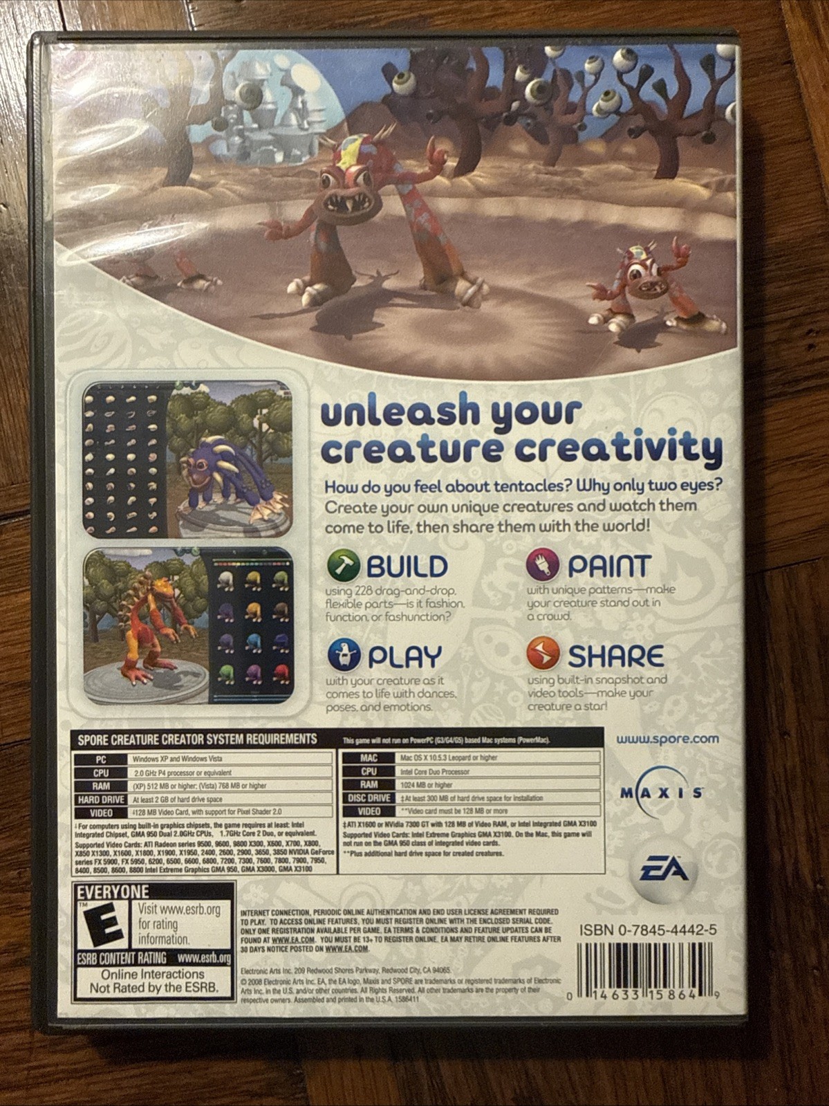 Spore Creature Creator (Windows/Mac, 2008) CIB
