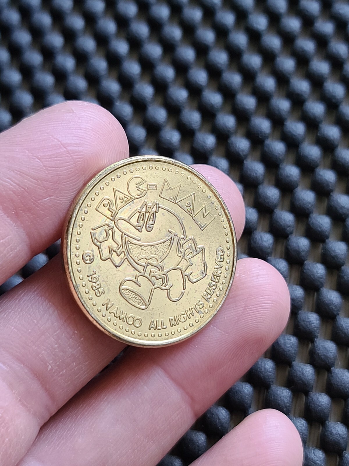 Vintage Pacman Arcade Token Coin Medal Rare Promo Nintendo Namco SNES GBA 3DS a