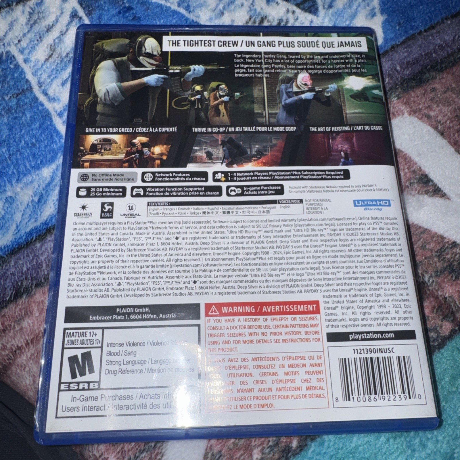 Pay Day 3 – (PlayStation 5, PS5) – CIB