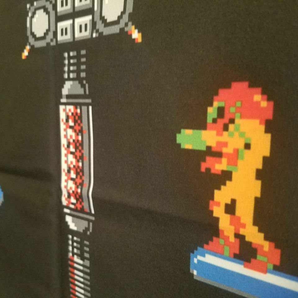 5 foot long Metroid tapestry Mother Brains Lair – Nintendo Samus vs Mother Brain