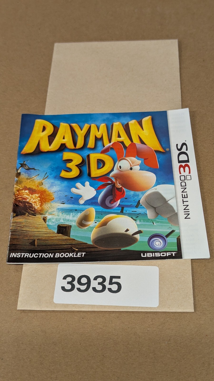 Rayman 3D – 3DS DS – Manual Only **NO GAME!