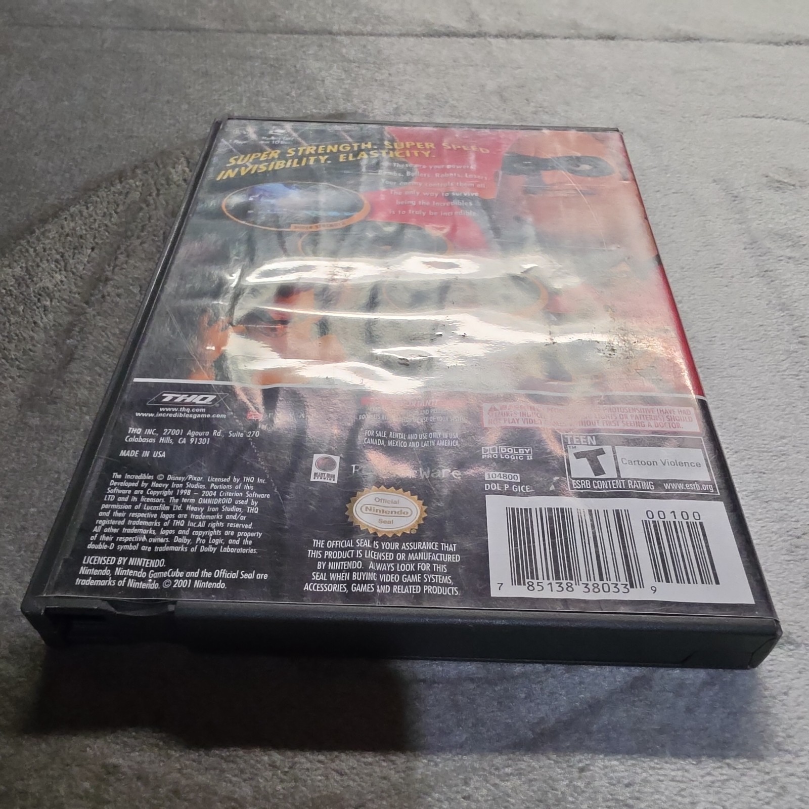 The Incredibles – Nintendo GameCube, Tested and Working
