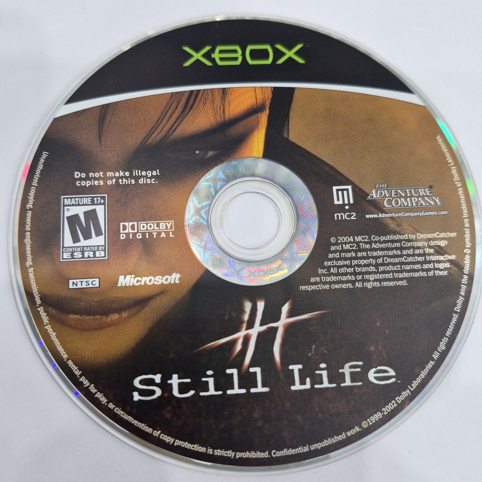 Still Life (Microsoft Xbox, 2005) Manual Included