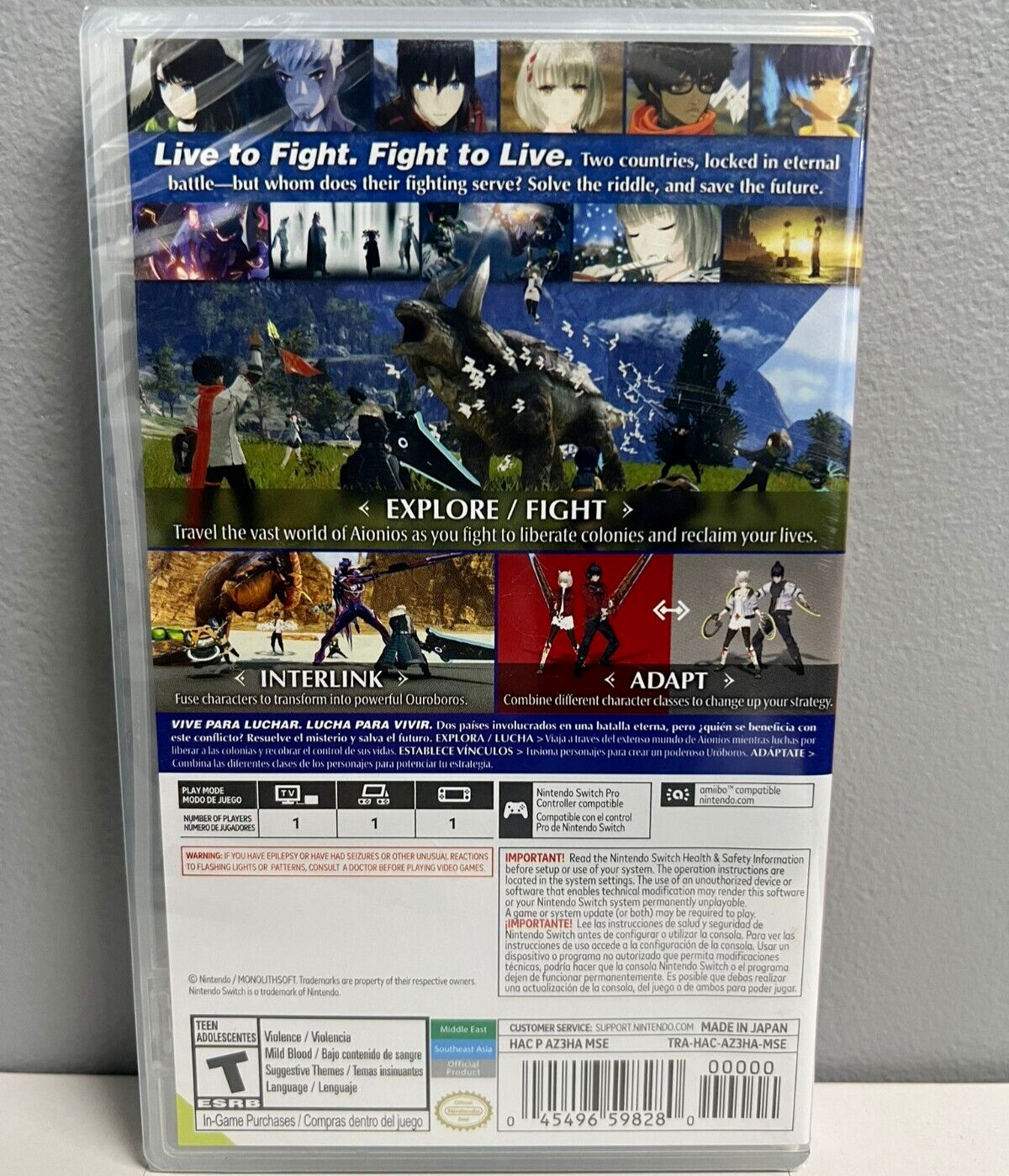 Xenoblade Chronicles: Definitive Edition + 2 + 3 + X – Nintendo Switch Sealed