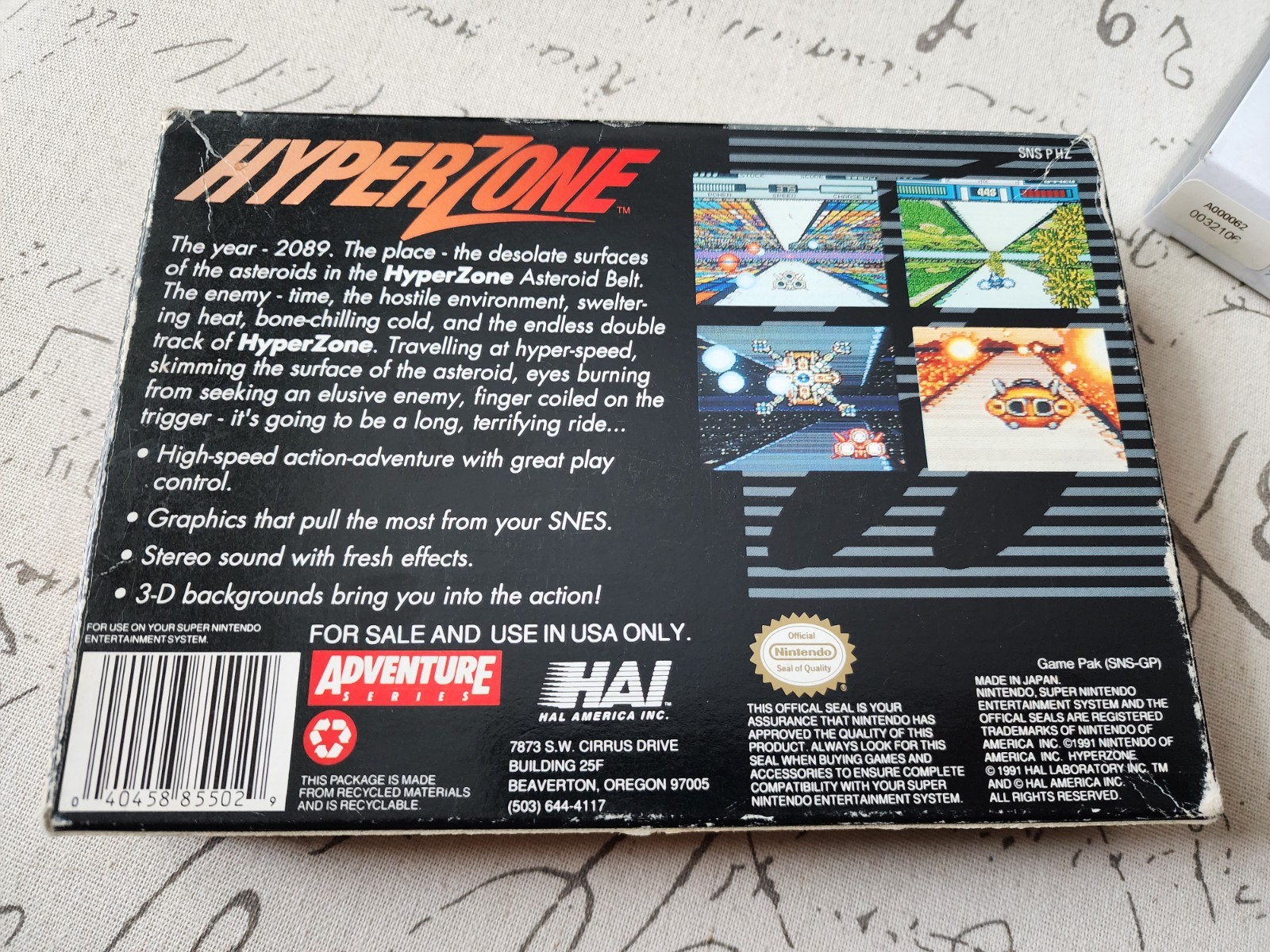 HyperZone (Super Nintendo Entertainment System, 1991)