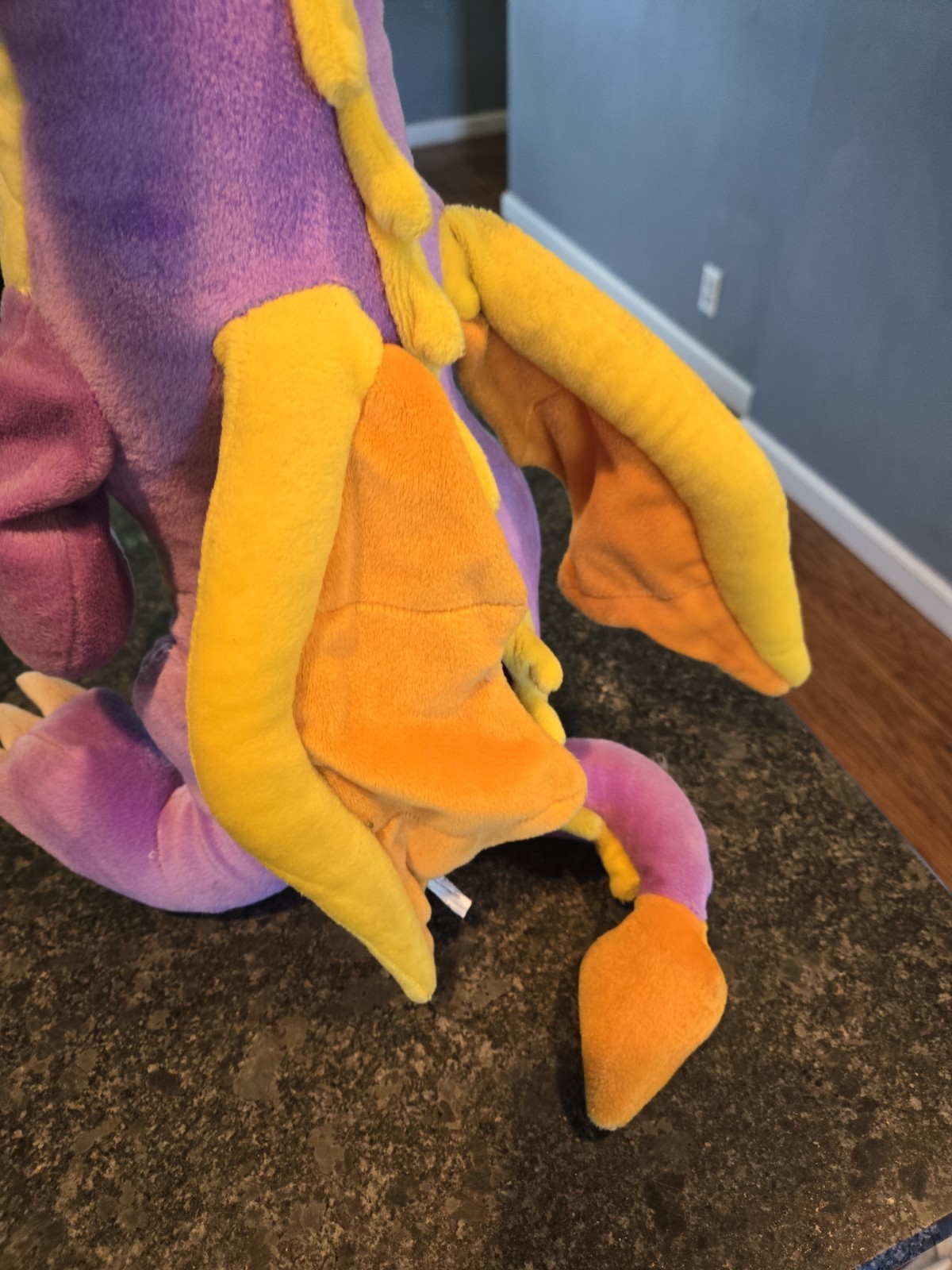 Vintage 2001 Plush Stuffed Spyro The Dragon Plush 23″ Tall