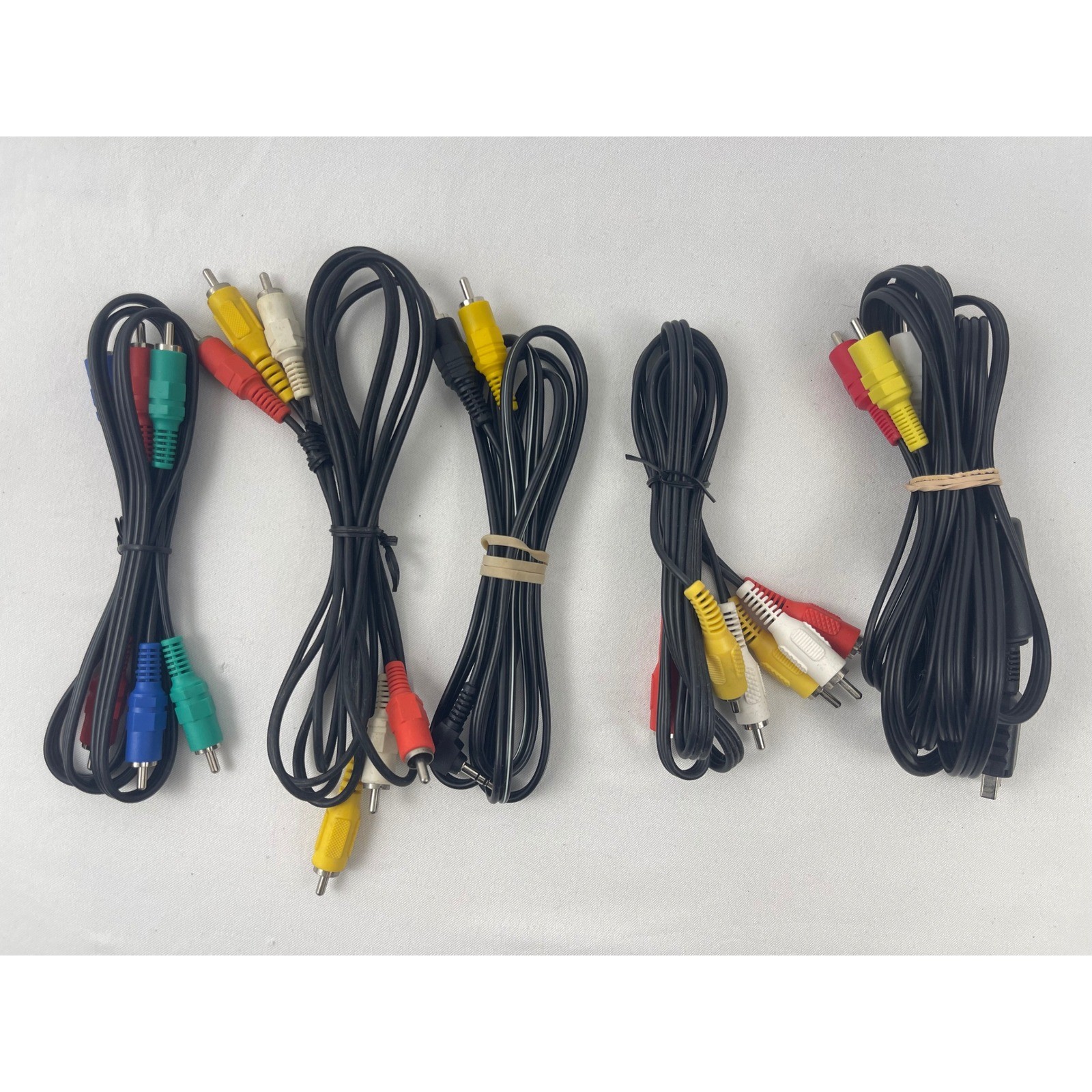 Sony PlayStation AV Cable & RCA Component Composite Audio Video Cord Lot of 5