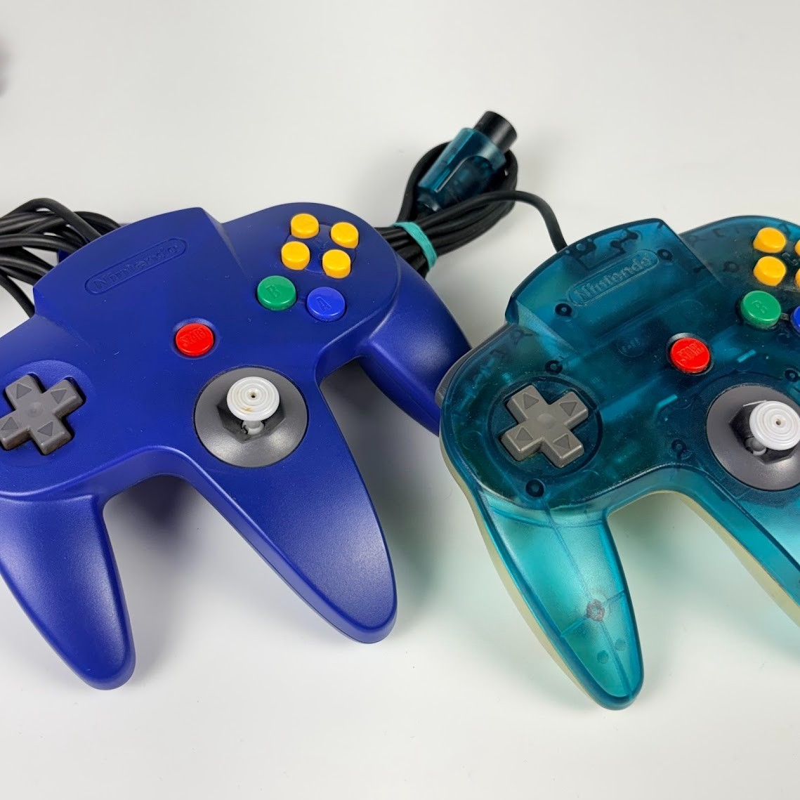 Nintendo N64 Ice Blue Console Set (Jumper Pak) Modified to Play US/Jp Games