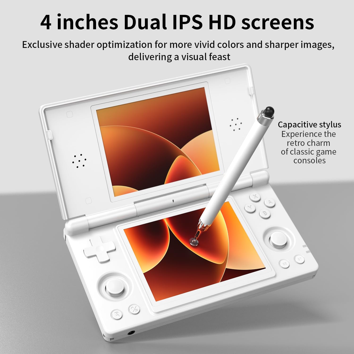Anbernic RG DS Flip Retro Handheld Game Console , RGDS 4.0 Inch Dual IPS Touc…