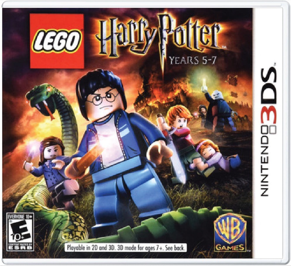 NINTENDO 3DS LEGO HARRY POTTER YEARS 5-7 GAME, E10+ LN / EUC 100% CASE & BOOKLET