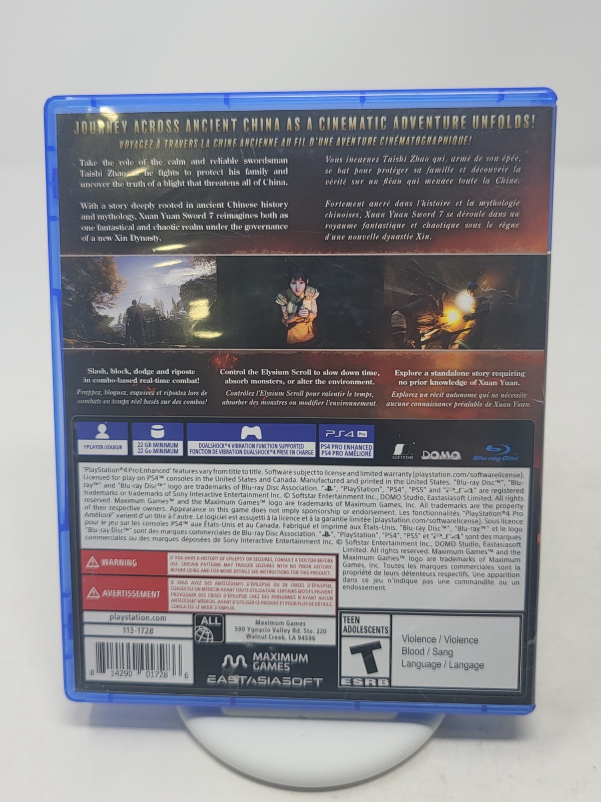 Xuan Yuan Sword 7 (Sony PlayStation 4, 2021) Complete Tested CIB PS4
