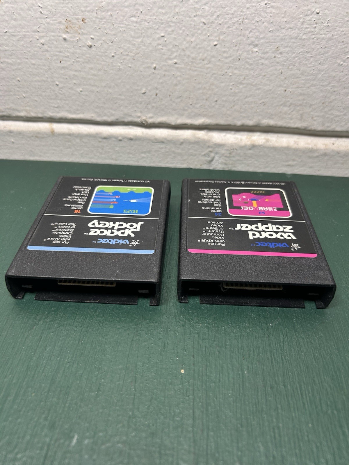 US GAMES VIDTEC Atari 2600 Lot Space Jockey & WORD ZAPPER