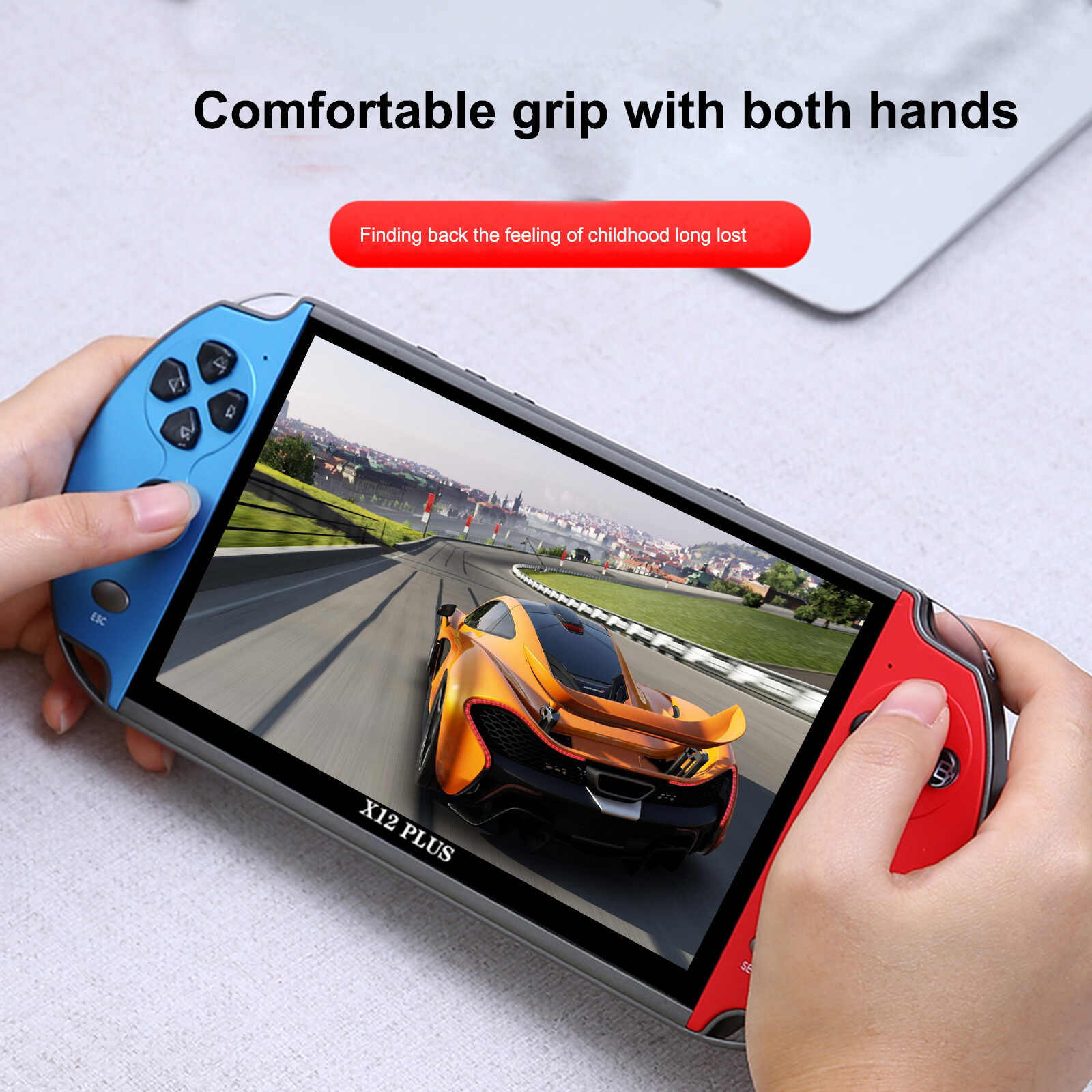 X12 Plus7″ Video Game Console 16GB Retro Handheld Portable 10000Built-in Game ZA