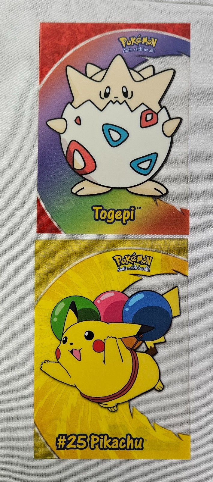 8x Topps Pokemon TV Animation Clear Chase Cards SEE PHOTOS