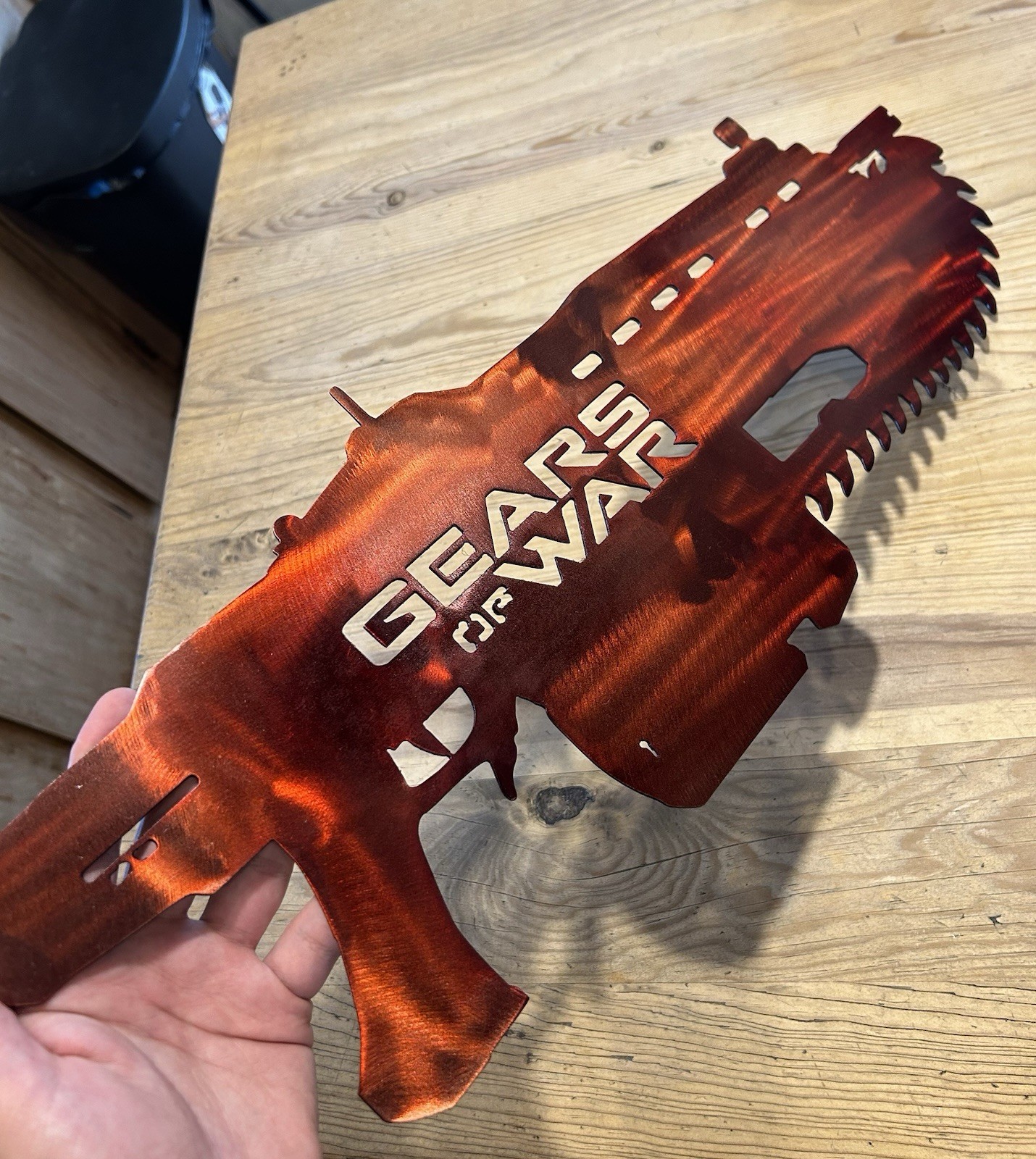 Gears Of War Metal Lancer Sign 22×8”