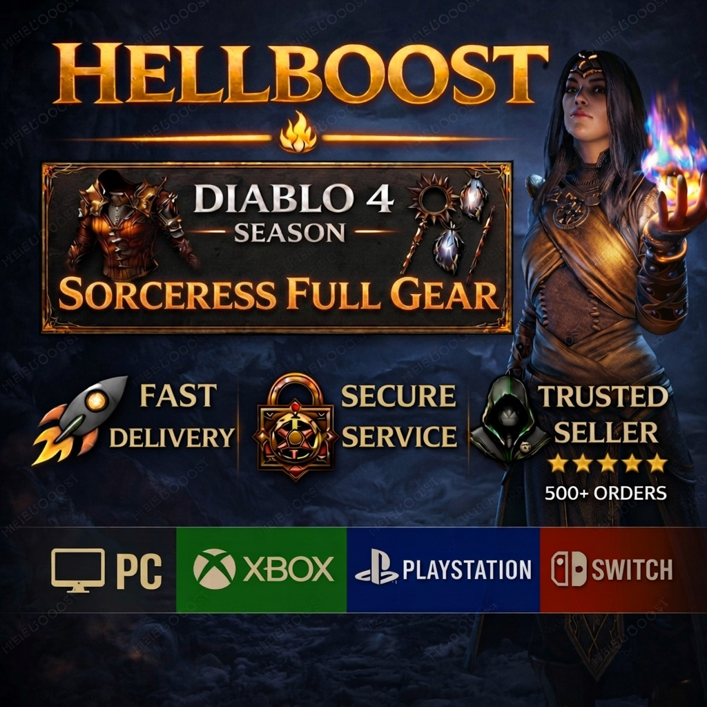 Diablo 4💎 Season 13💎Lord of Hatred SOCERESS FULL GEAR + SET💎 PS5 / Xbox / PC