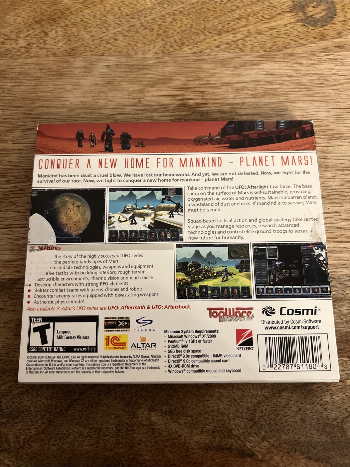 UFO After Light Video Game Pc Cd-ROM T-Teen