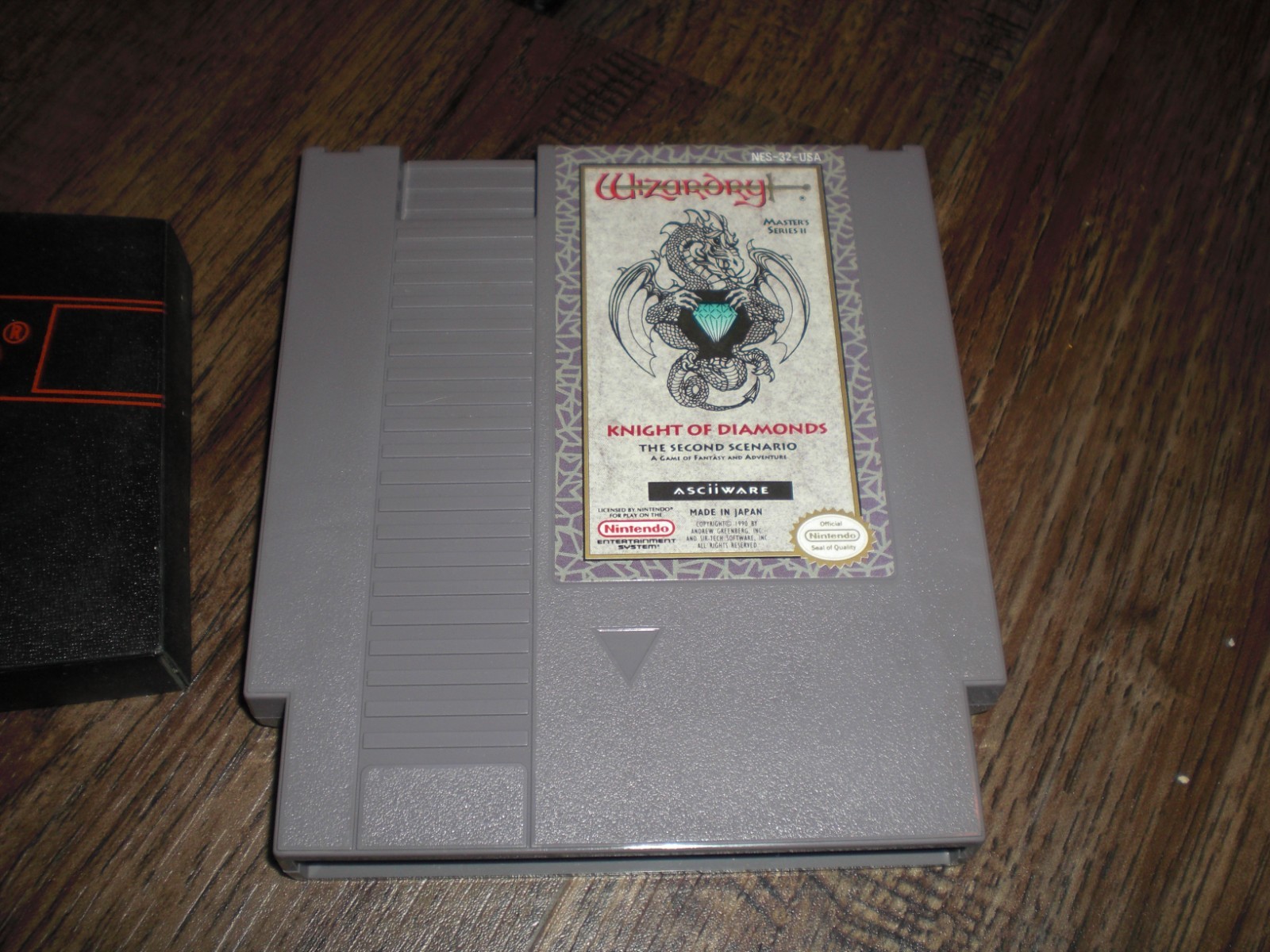 Wizardry Knight of Diamonds Nintendo NES COMPLETE CIB Box Game Cart Insert NM