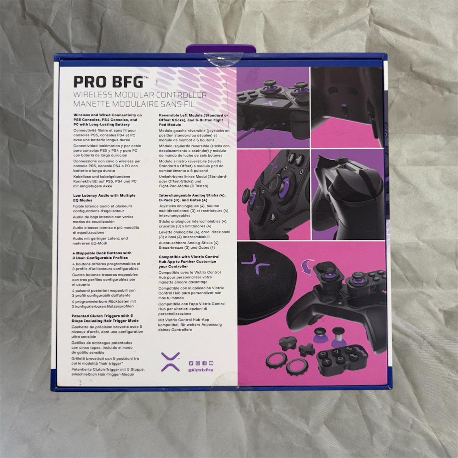 PDP Victrix Pro BFG Wireless Modular Controller for PS5, PS4, Black